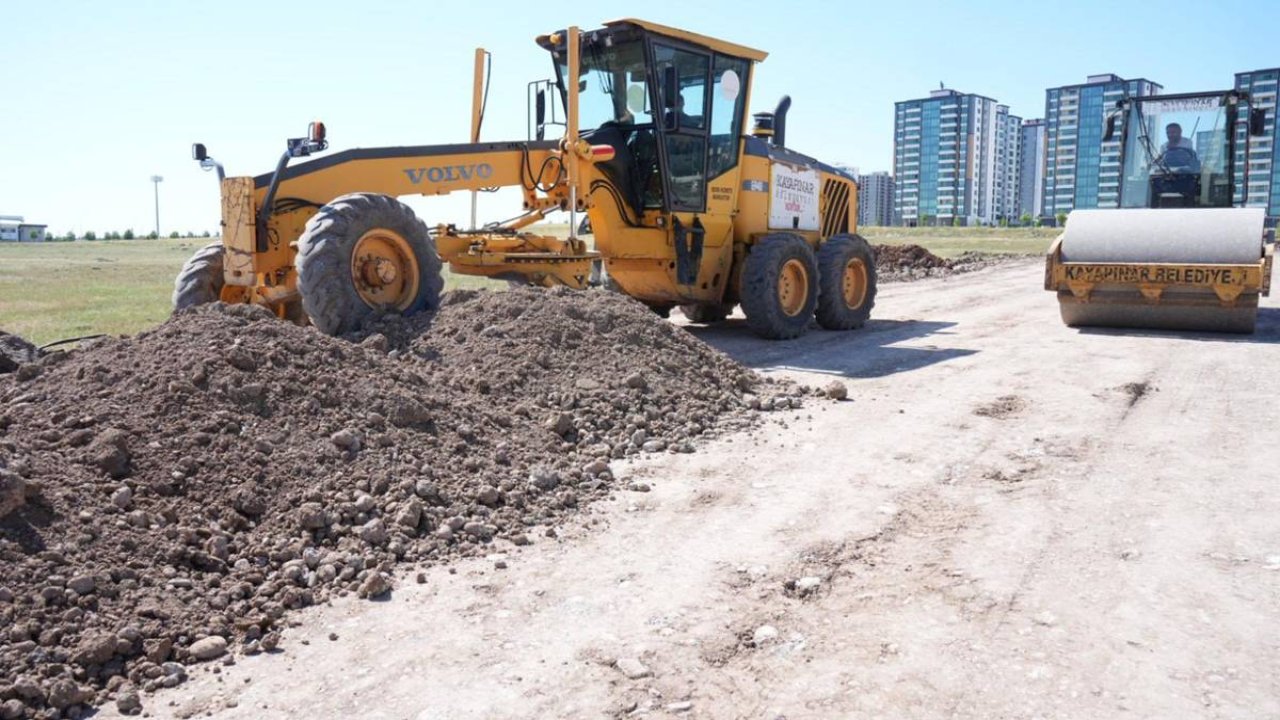 Diyarbakır’ın bir ilçesinde imar yolu çalışması devam ediyor