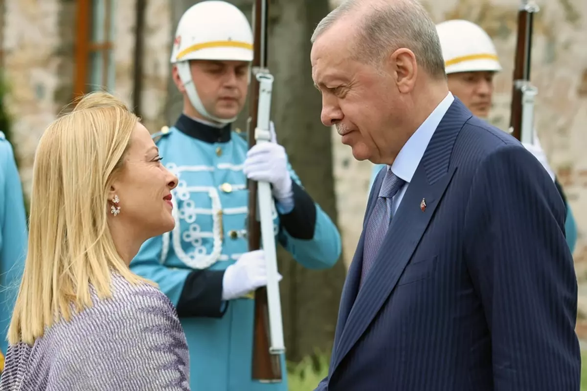 Cumhurbaşkanı Erdoğan, Meloni ve Dibeybe'yi misafir kabul etti