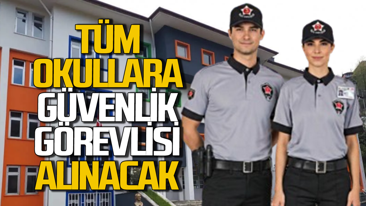 Milli Eğitim Bakanlığı 81 ilde okullara güvenlik temizlik sabit model olacak