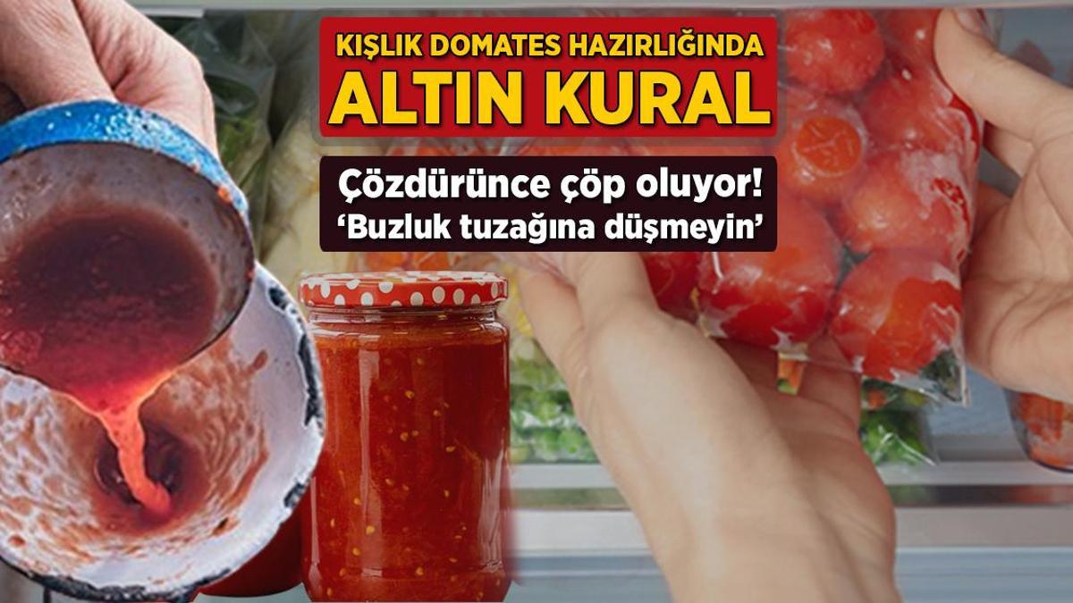 Kışlık domates hazırlığında altın kural Getirildi