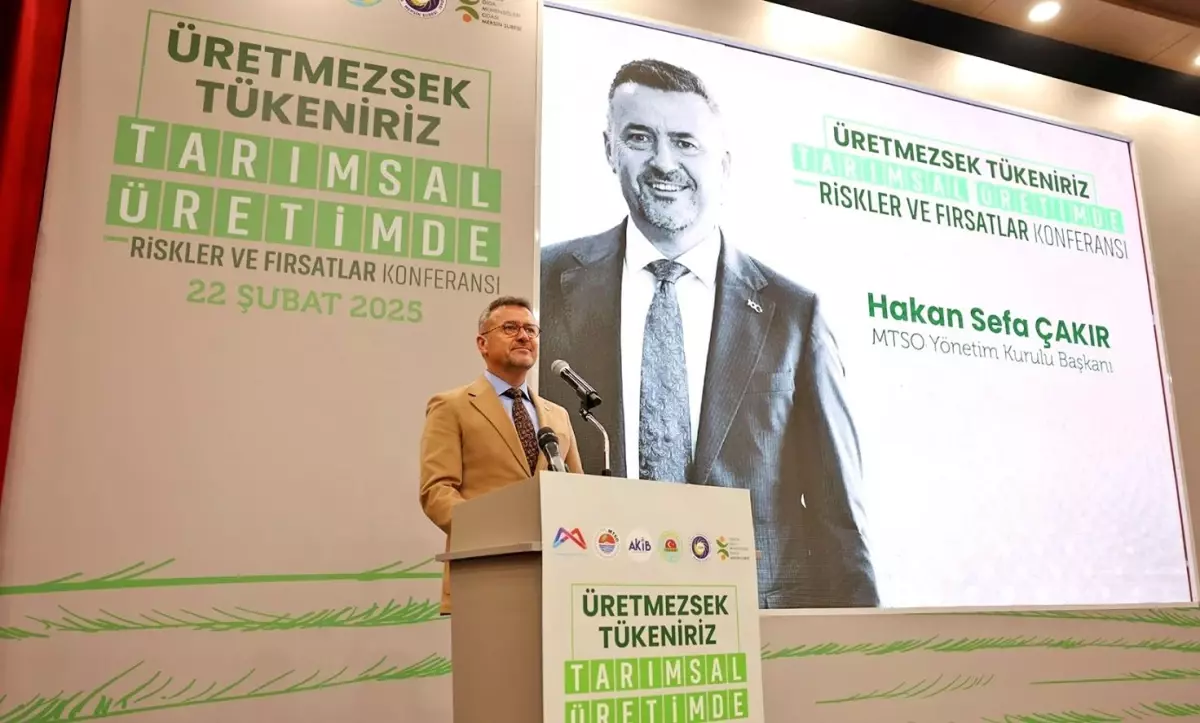 Mersin'de Tarım Konferansı: Riskler ve Fırsatlar bilgisi sunuldu