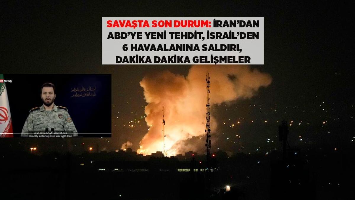  İRAN'DAN ABD'YE YENİ TEHDİT, İSRAİL'DEN HAVALİMANLARINA SALDIRI, TRUMP NE karar verecek?